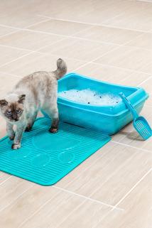 Kedi Tuvaleti + Tuvalet Önü Kedi Paspası + Kum Küreği Seti
